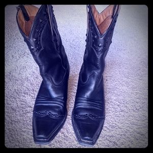 Ariat Women's Dixie Cowboy Boots Black Deertan Wes